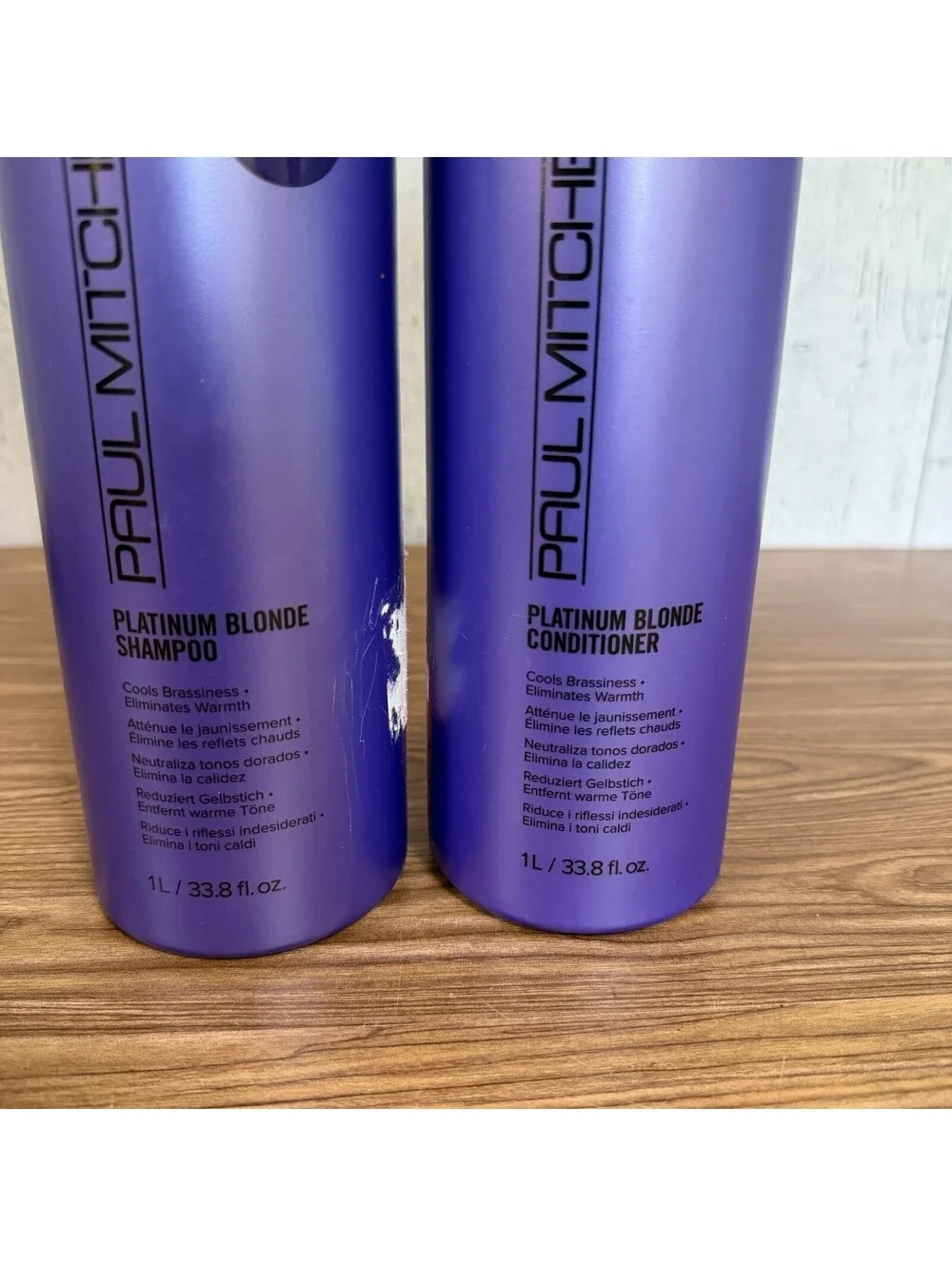 Paul Mitchell Platinum Blonde Shampoo & Conditioner 33.8 Oz Toning Blonde Hair